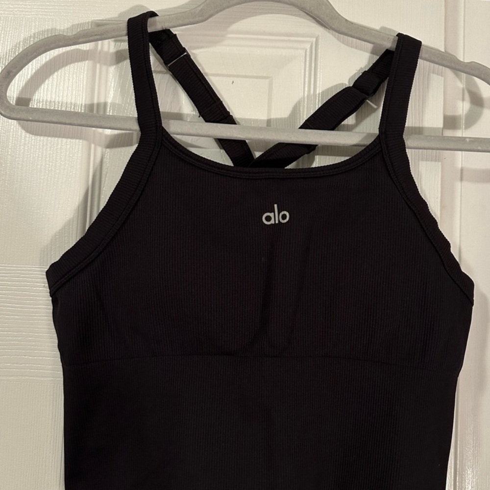 ALO Yoga Black Strappy Top